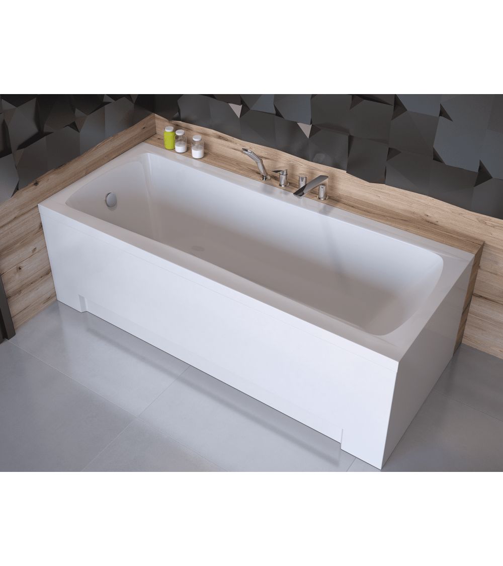 MIRANO rechteckige Badewanne 140/150/160/170 x 70 cm, inklusive Schürze