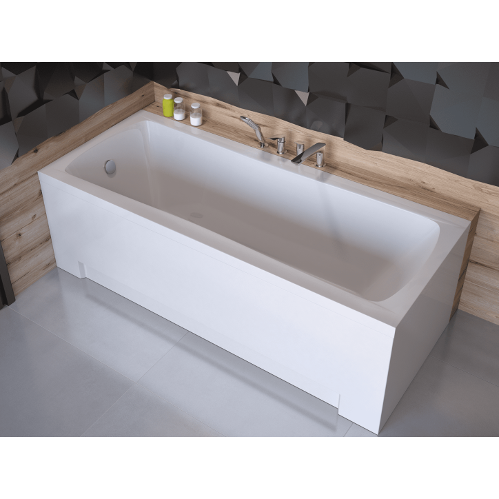 MIRANO vasca da bagno rettangolare 140/150/160/170 x 70 cm, con grembiule incluso