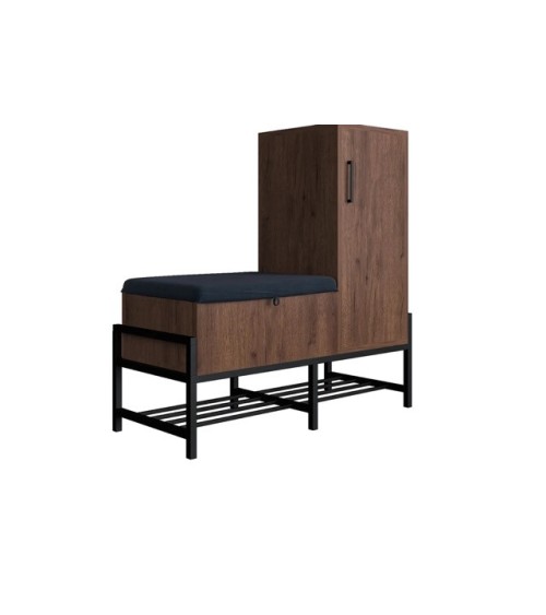 Meuble d'entrée SORO avec banc de rangement à chaussures