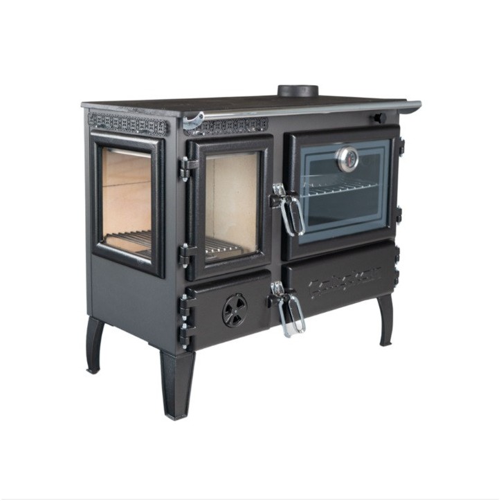 Stufa a legna con forno 214-3D-Brick gourmet 7 kW