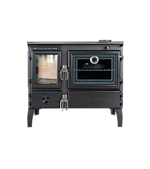 Houtkachel met oven 214-3D-Brick gourmet 7 kW