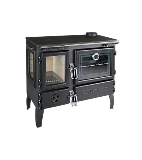 Fogão a lenha com forno 214-3D-Brick gourmet 7 kW