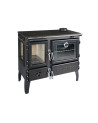 Stufa a legna con forno 214-3D-Brick gourmet 7 kW