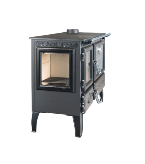 Houtkachel met oven 214-3D-Brick gourmet 7 kW