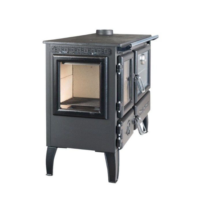 Fogão a lenha com forno 214-3D-Brick gourmet 7 kW