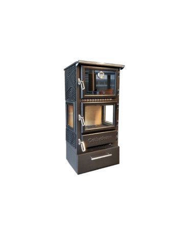 Stufa de legna con forno 306-3D- BOX - 12 kW