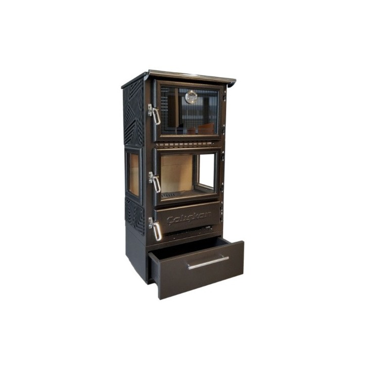 Puulämmitteinen liesi 306-3D- BOX - 12 kW
