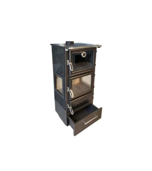 Estufa de leña con horno 306-3D- BOX - 12 kW