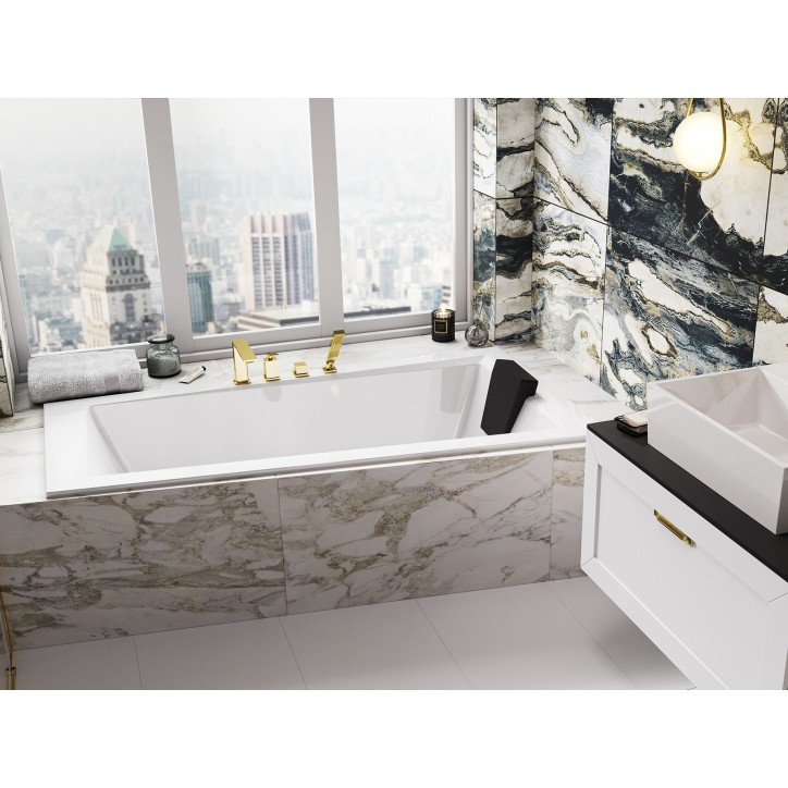 RECHTE Eckbadewanne ULTIMA 150 oder 160 cm schmal