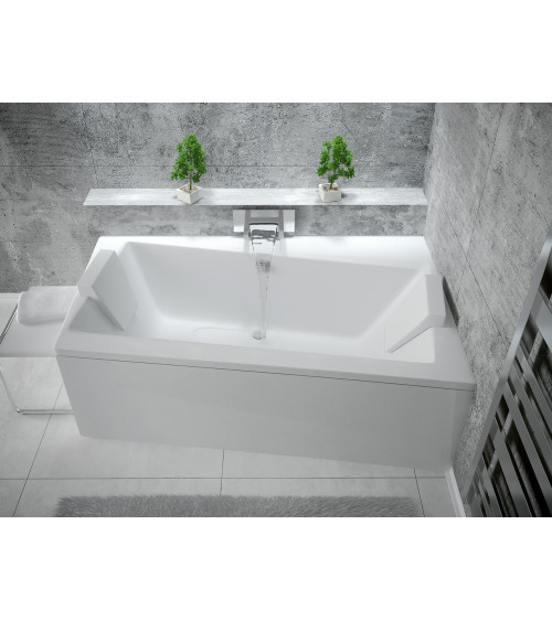 Zianigo rechter hoekbad met schort - design badkuipen - design badkamermeubels