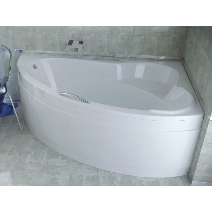 ORIEGO MAXI hoekbad 140x90 cm rechts met schort