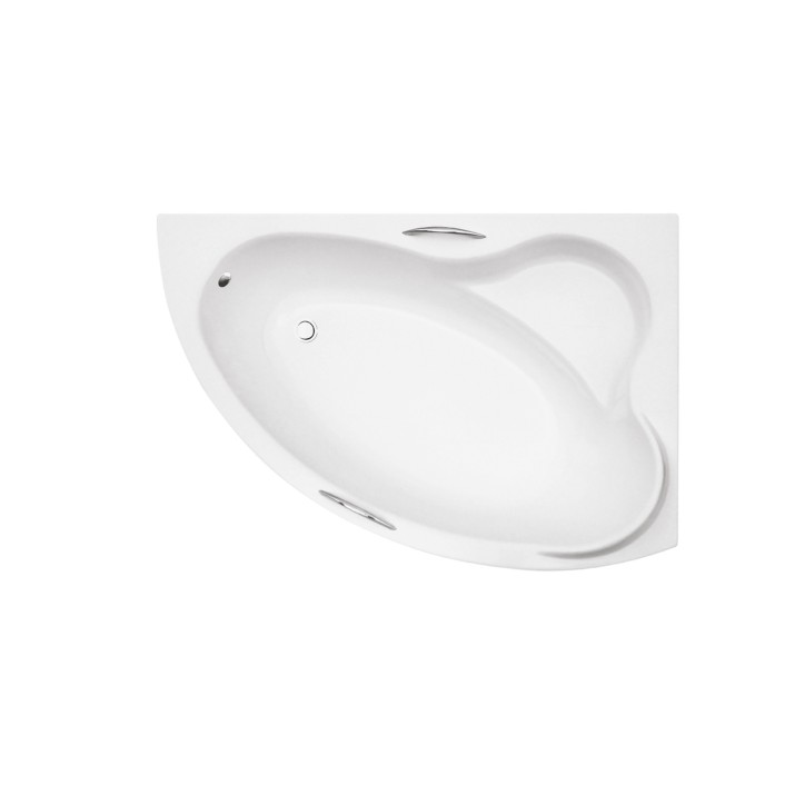 ORIEGO MAXI Eckbadewanne 140x90 cm rechts mit Schürze