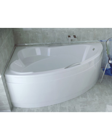 Bañera esquinera ORIEGO MAXI 140x90 cm ángulo izquierdo, con faldón