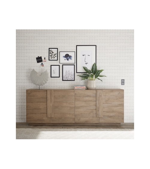 Buffet 4 portes  JUPITER bois mercure 241 cm