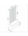 Meuble d'entrée EWY 90x210x35 CM