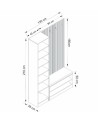 Meuble entrée Kale 135x210 cm