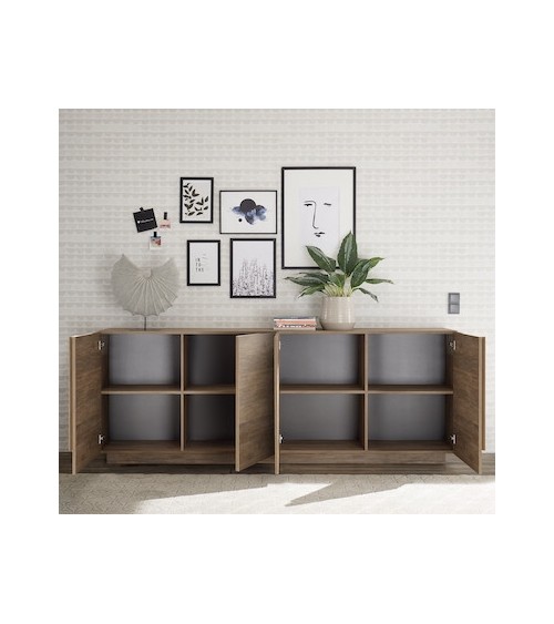 Buffet 4 portes  JUPITER bois mercure 241 cm