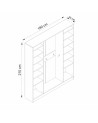 Meuble d'entrée UMA 180 cm anthracite