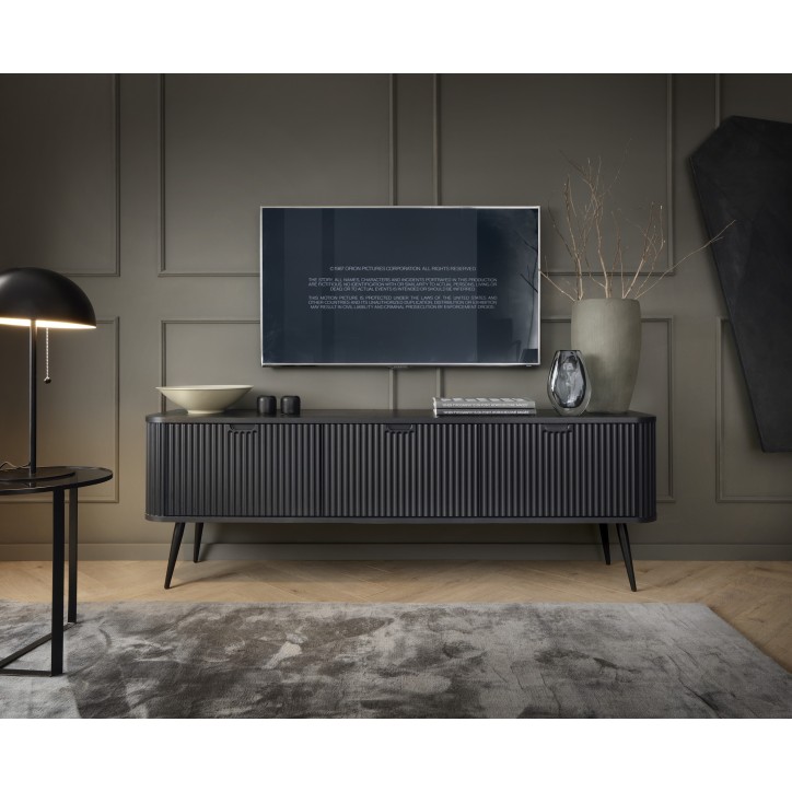 Mueble de TV ROMA 168 cm Negro