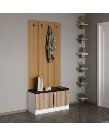 Meuble d'entrée POLA 90 cm bois
