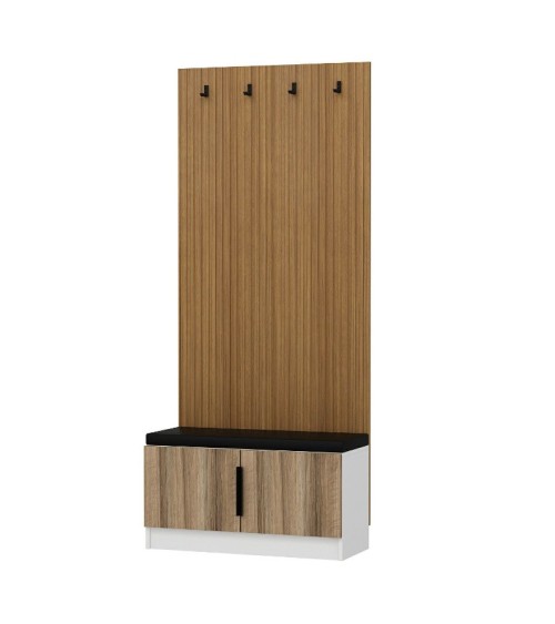 Meuble d'entrée POLA 90 cm bois