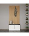 Meuble d'entrée POLA 90 cm crème