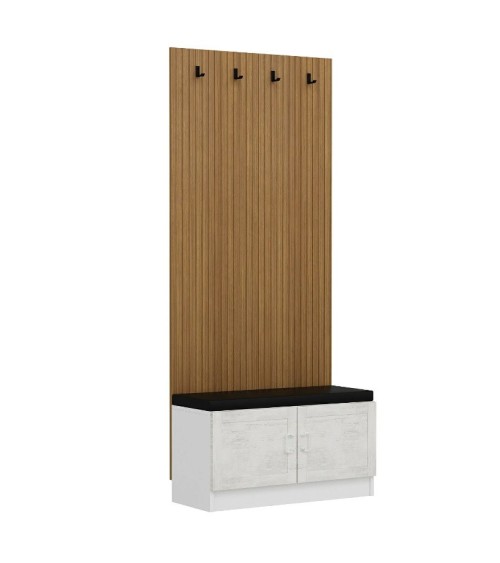 Meuble d'entrée POLA 90 cm crème