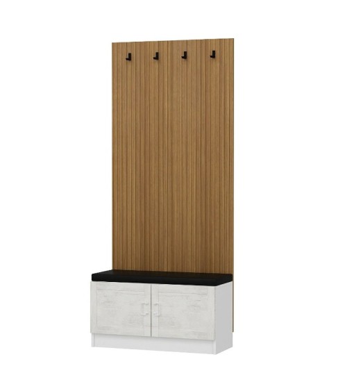 Meuble d'entrée POLA 90 cm crème