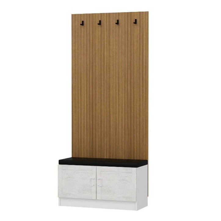 Meuble d'entrée POLA 90 cm crème