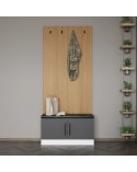 Meuble d'entrée POLA 90 cm anthracite