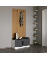 Meuble d'entrée POLA 90 cm anthracite