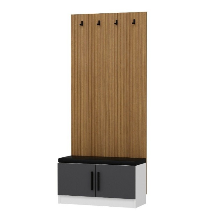 Meuble d'entrée POLA 90 cm anthracite