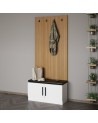 Meuble d'entrée POLA 90 cm blanc