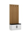 Meuble d'entrée POLA 90 cm blanc