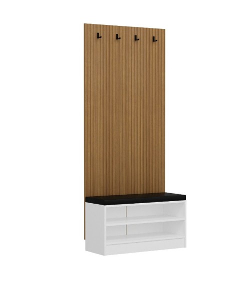 Meuble d'entrée POLA 90 cm blanc