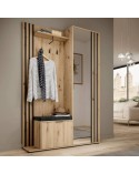 Meuble d'entrée NELLY 131x192x40 cm artisan