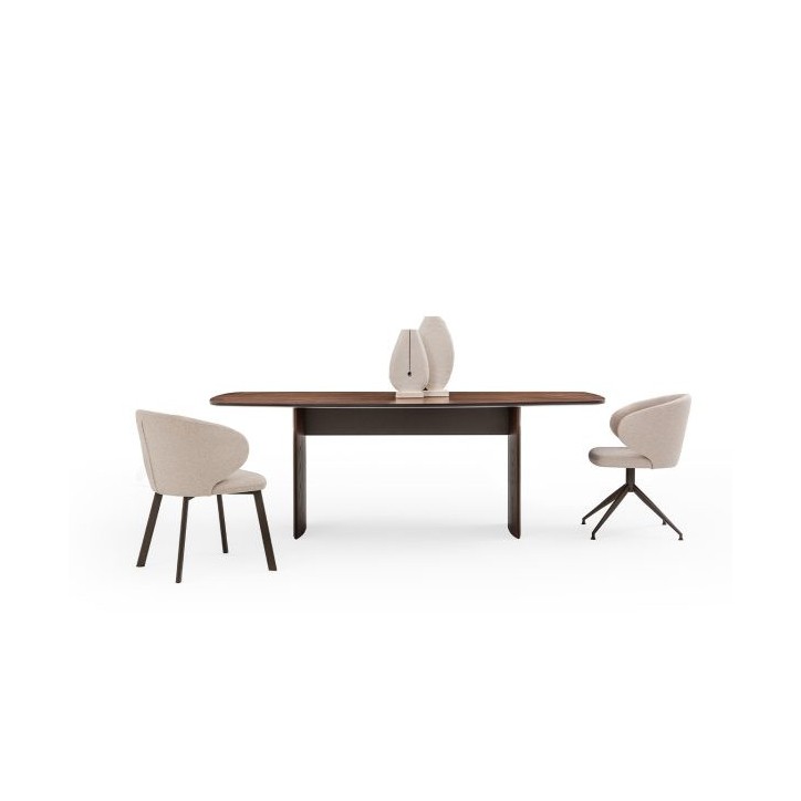 Conjunto de comedor MATEO roble y crema