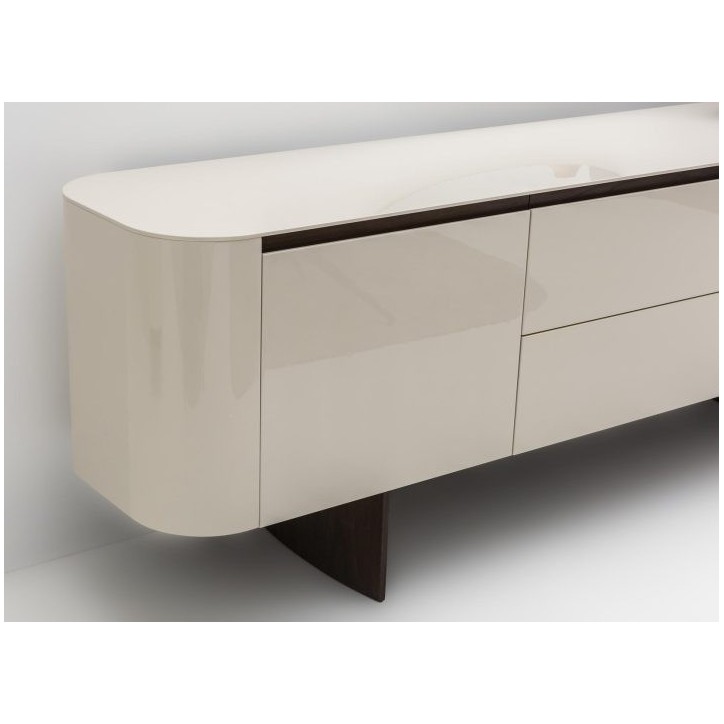 Conjunto de sala de jantar MATEO em carvalho e creme