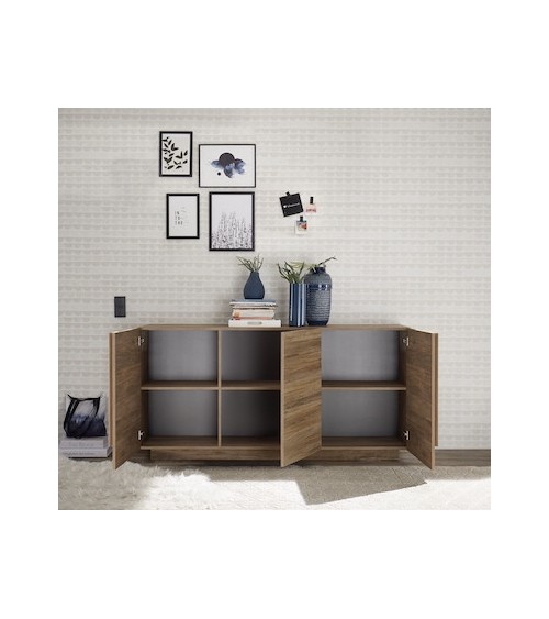 Buffet 3 portes  JUPITER bois mercure 182 cm