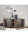 Buffet 3 portes  JUPITER bois mercure 182 cm