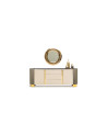 Conjunto de jantar OCTO bege e dourado
