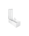 CATRIX II bañera pare - 2 persianas 80.5x140 cm