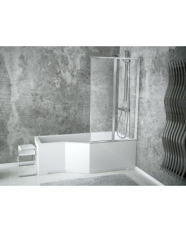 Pare baignoire CATRIX II - 2 volets 80,5x140 cm
