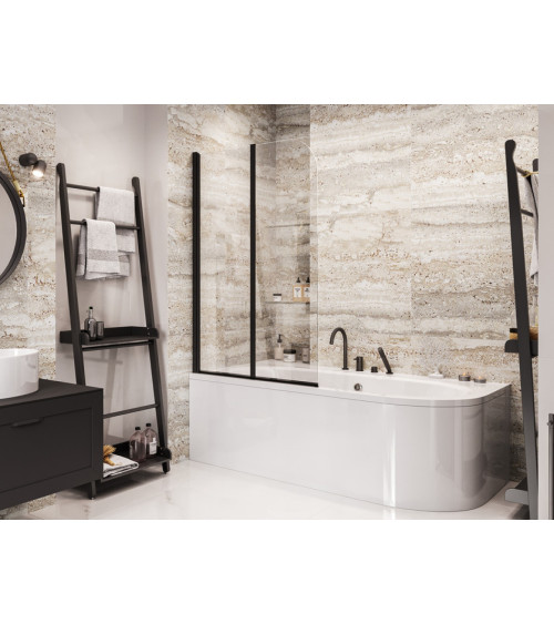 Pare baignoire catrix 2volets- Pare baignoire salle de bain - Décoration salle de bain