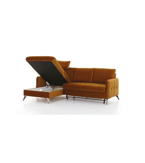 Divano letto angolare LUKKA 225 x 150 cm