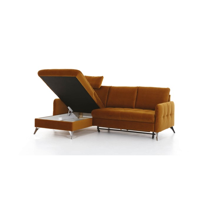 Divano angolare convertibile LUKKA 225 x 150 cm