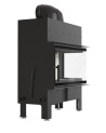 Insert cheminée FLOKI 12Kw vitre à droite