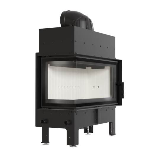 Inserto para chimenea FLOKI 8Kw cristal en el lado izquierdo