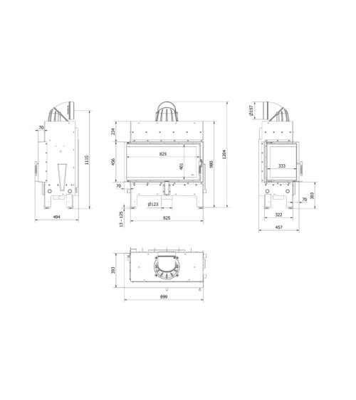 Takkasydän SMART MS 8 BS - 8 kW
