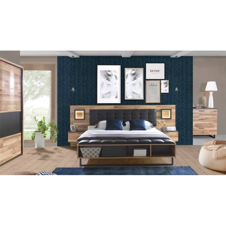 Chambre complète JACOB lit 160x200 cm